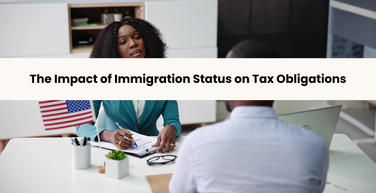 A professional woman discussing tax obligations with a client.