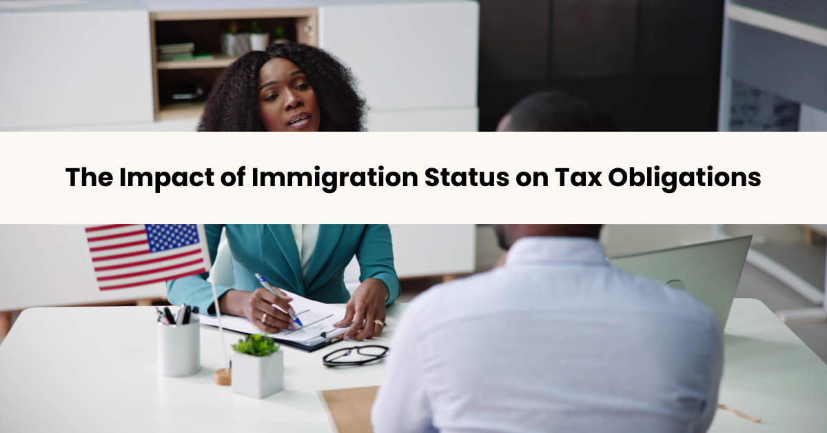 A professional woman discussing tax obligations with a client.